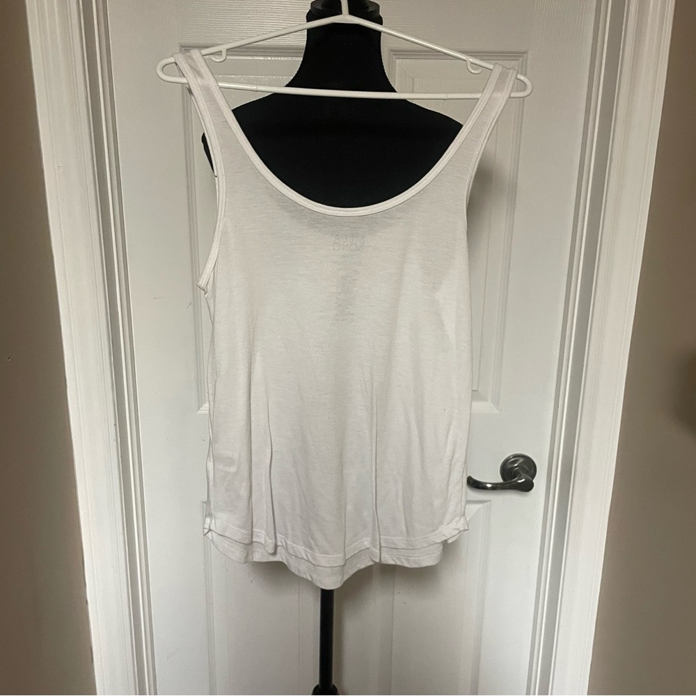 Billabong White Sleeveless Tank Top